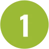 A number 1 inside a green circle